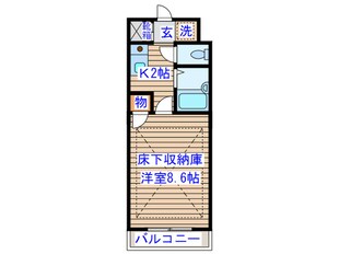 ル－メスト原町の物件間取画像